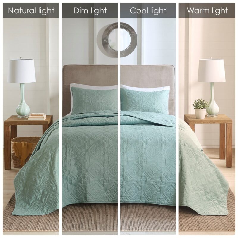 3 Piece Reversible Bedspread Set, King Size - Image 8