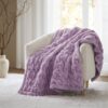 Faux Fur Throw Blanket, 50x60 for Couch