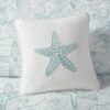 Decorative Pillow, 16x16 Cotton Embroidered