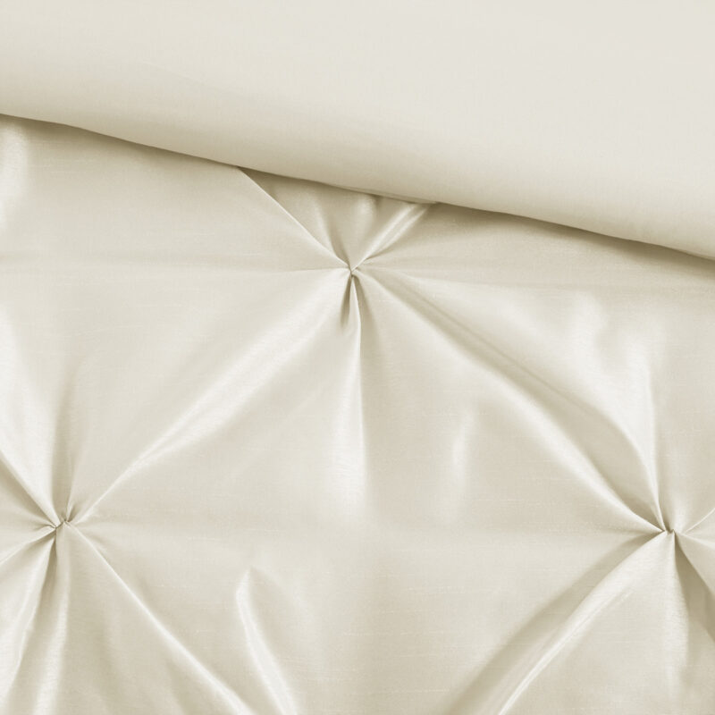 7 Piece Tufted Comforter Set, Cal King Ivory - Image 5