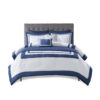 Comforter & Quilt Set, 8 Piece Navy Full Queen - Image 10