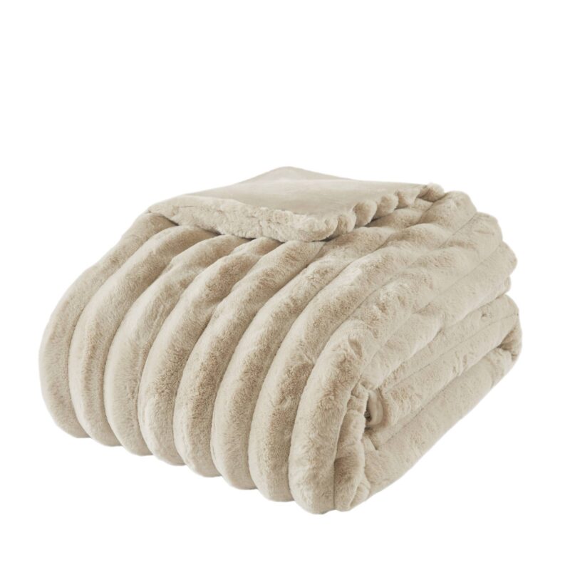 Soft Faux Fur Comforter, 3-Piece Full Queen - Image 11