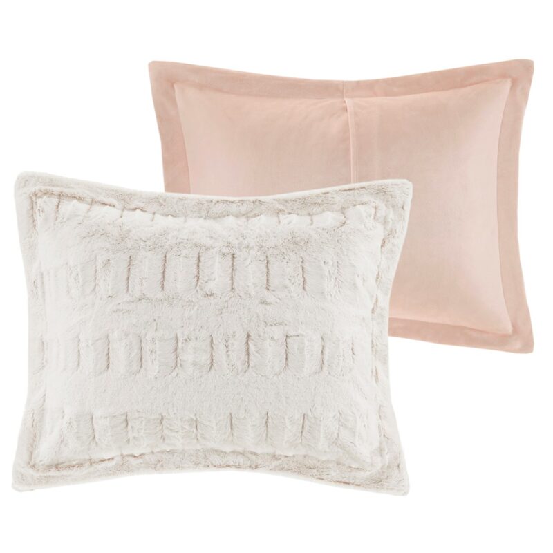 King Size Faux Fur Comforter, Plush Mini Set - Image 9
