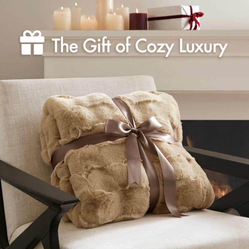 Basketweave Fur Throw, 50x60 Crystal Velvet - Image 25