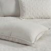 3 Piece Velvet Quilt Set, Ivory Full Queen - Image 7