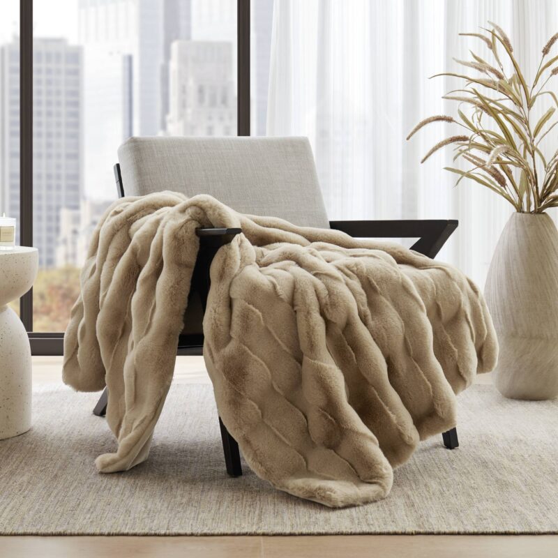 Basketweave Fur Throw, 50x60 Crystal Velvet - Image 30