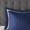 Comforter & Quilt Set, 8 Piece Navy Full Queen - Image 9