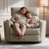 Oversized Leather Power Recliner Chair for Big & Tall Adults, Extra Wide Electric Chair with USB & Type-C Ports