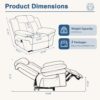 450 Lbs Oversized Power Recliner for Big & Tall, Extra Wide Recliner Chair - Image 3