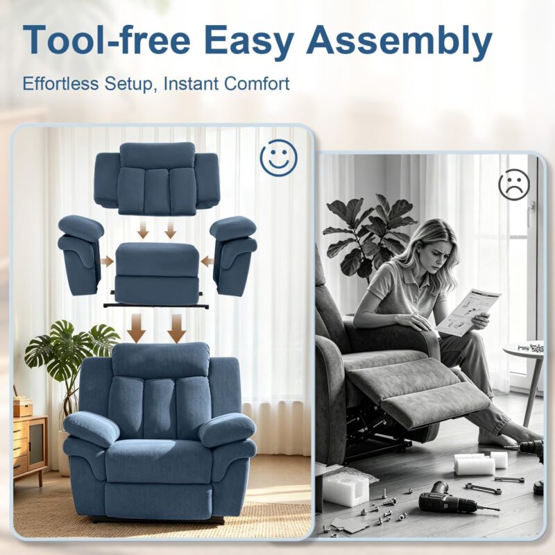 450 Lbs Oversized Power Recliner for Big & Tall, Extra Wide Recliner Chair - Image 6