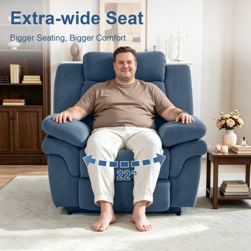 450 Lbs Oversized Power Recliner for Big & Tall, Extra Wide Recliner Chair - Image 5