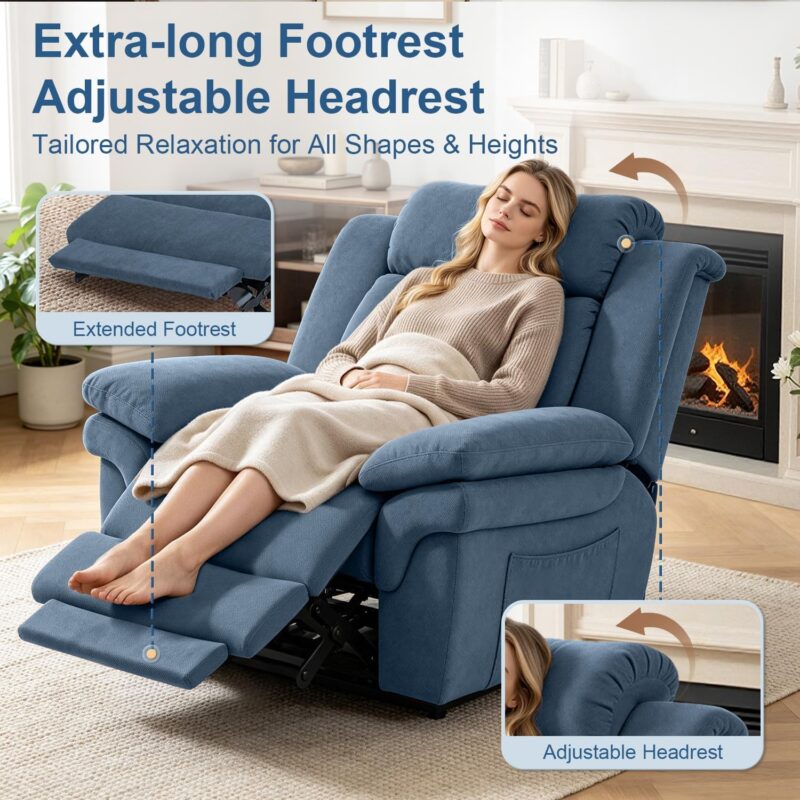 450 Lbs Oversized Power Recliner for Big & Tall, Extra Wide Recliner Chair - Image 7