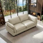 92.2“ Loveseat Sofa, Modular Sleeper Sofa Couch